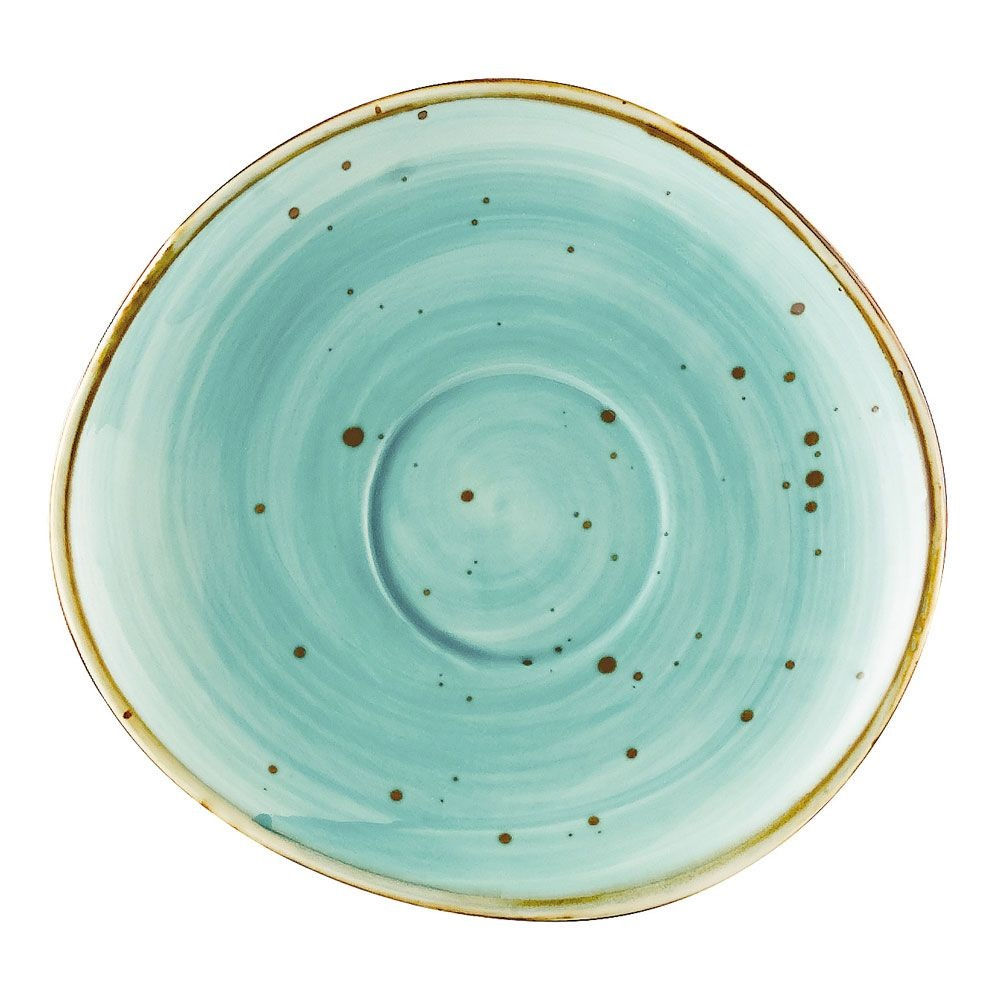 CAC Tucson Turquoise Porcelain Saucer, 6" (Special Order)