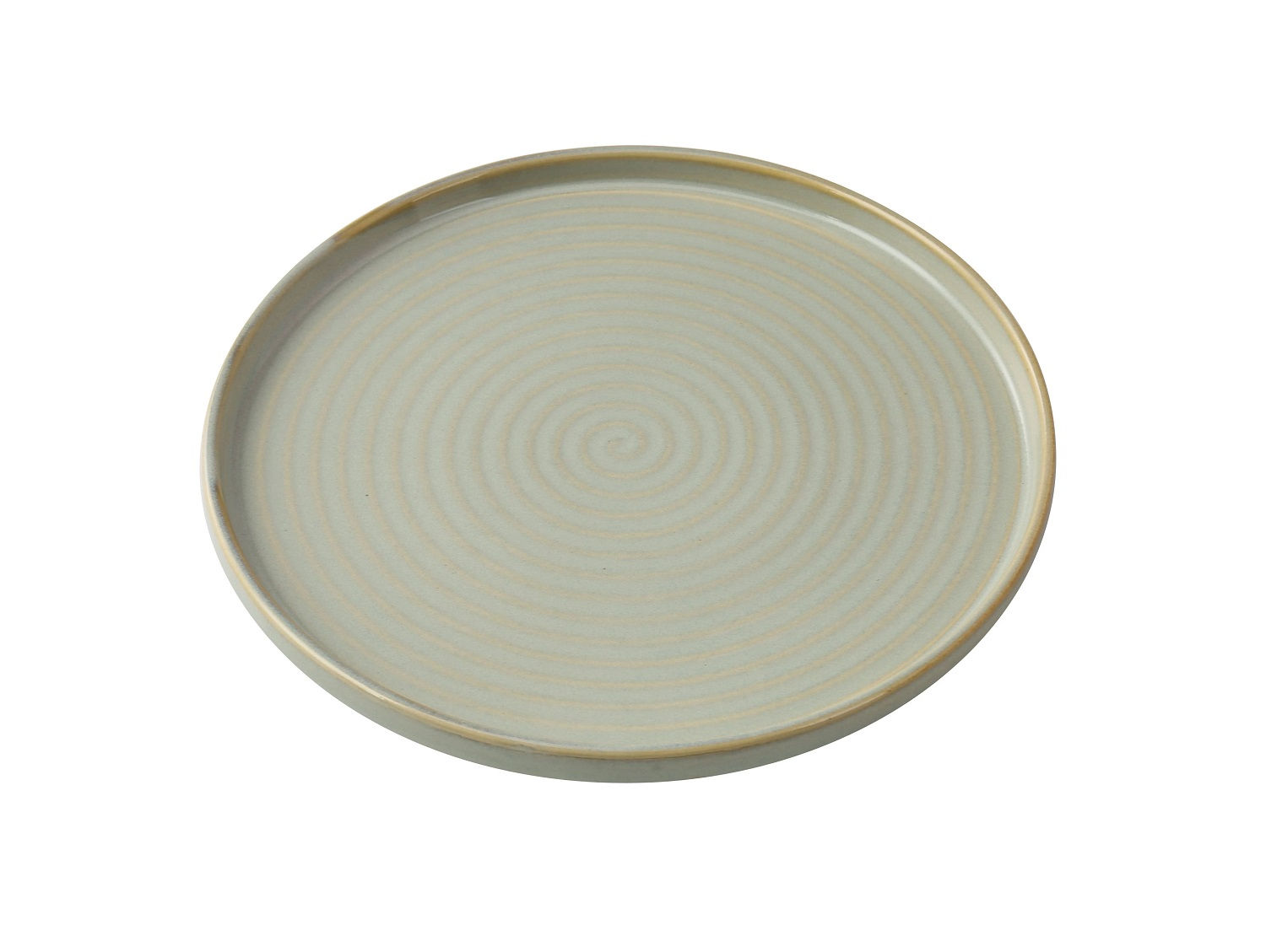 Yanco Round Plate with Upright Rim, 10.5"