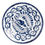 Thumbnail: Anfora Puebla Round Chop Plate in Blue and White, 13"