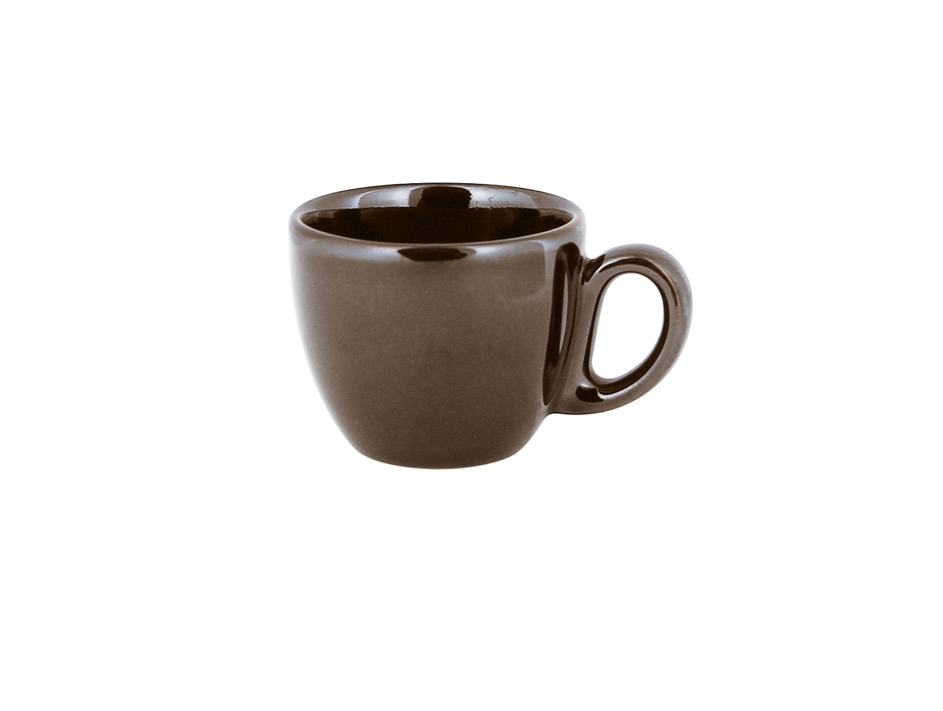 RAK Porcelain Genesis Glossy Clove Espresso Cup, 2.7 oz.