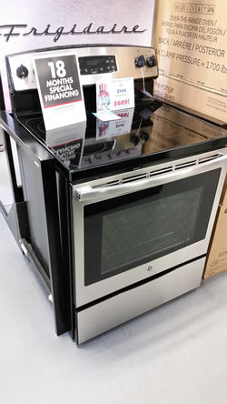 GE Smoothtop Stainless Range $689!