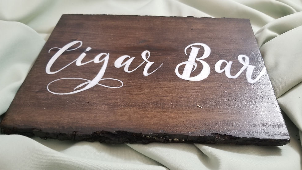 Thumbnail: Cigar Bar Wedding Sign