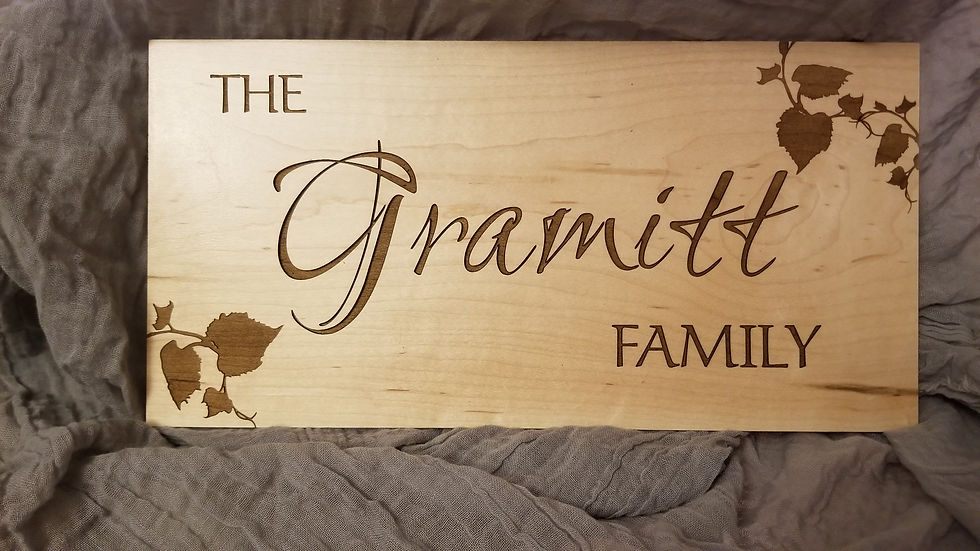 Thumbnail: Family Name Sign 