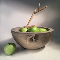 Brother Crow Bowl 12" concrete bowl