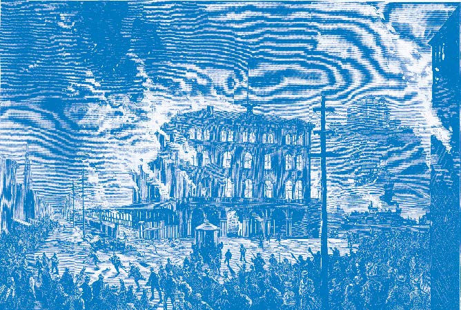 Destruction of the Union Depot in Pittsburgh, Pennsylvania, during the Great Strikes
