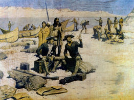 Lewis and Clark on the Columbia River