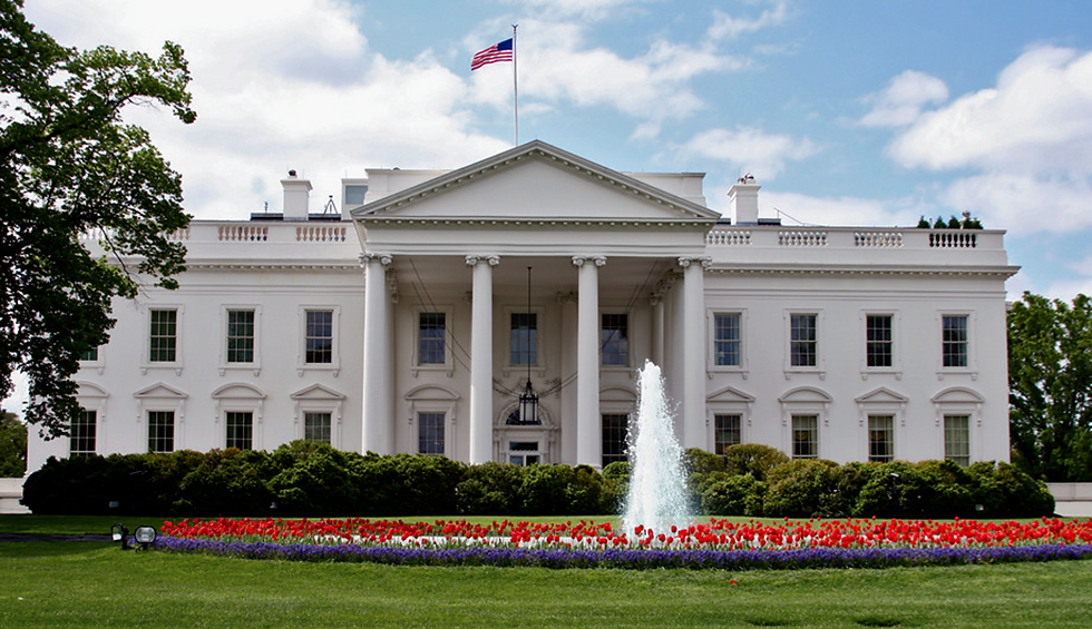 The White House, where the United States president lives and works