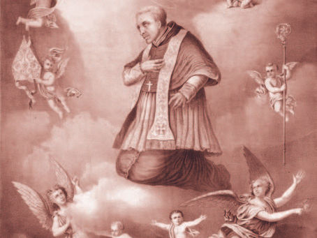 Saint Alphonsus Liguori (1676–1787). Italian Catholic bishop, theologian, and founder of the Congregation of the Most Holy Redeemer.