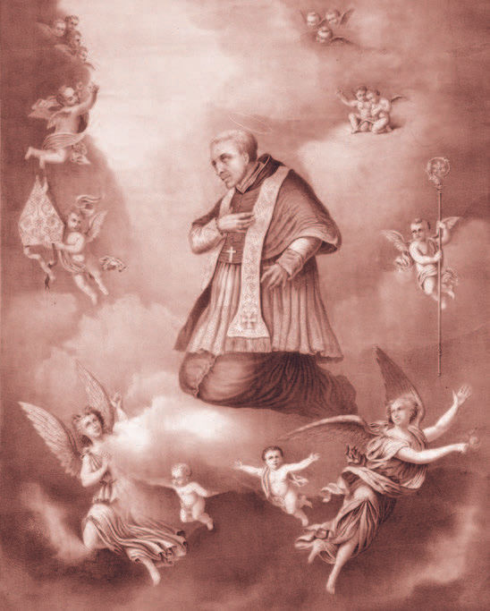 Saint Alphonsus Liguori (1676–1787). Italian Catholic bishop, theologian, and founder of the Congregation of the Most Holy Redeemer.