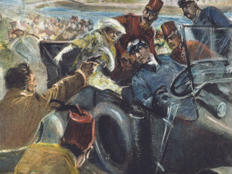 The assassination of Franz Ferdinand and Duchess Sophie