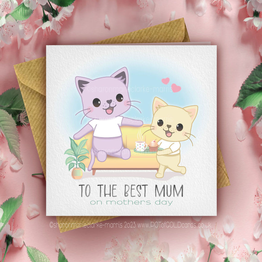 Mothers Day Card - 'TO THE BEST MUM' - on mothers day