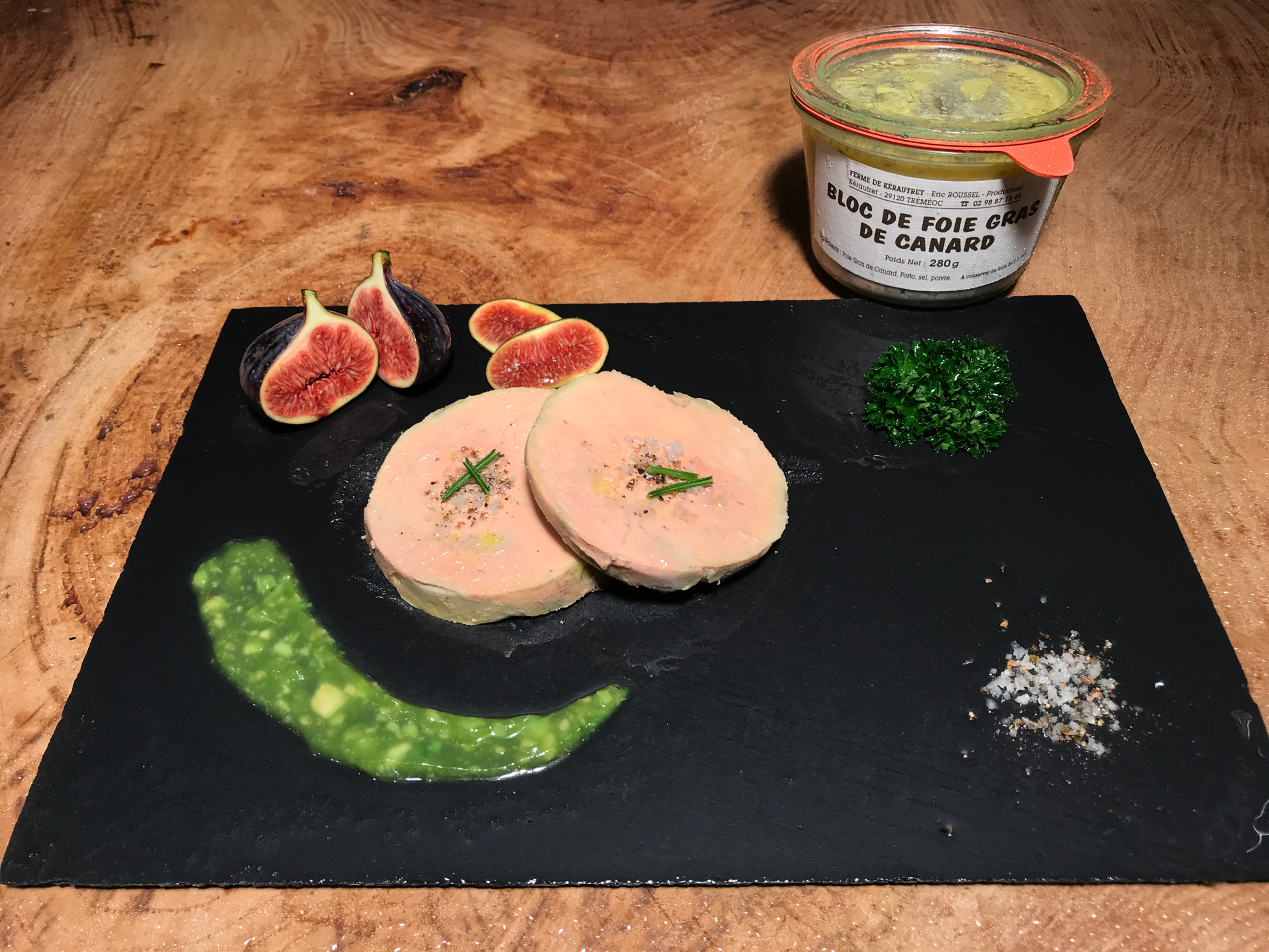 Foie gras de carnard entier mi-cuit de Bretagne