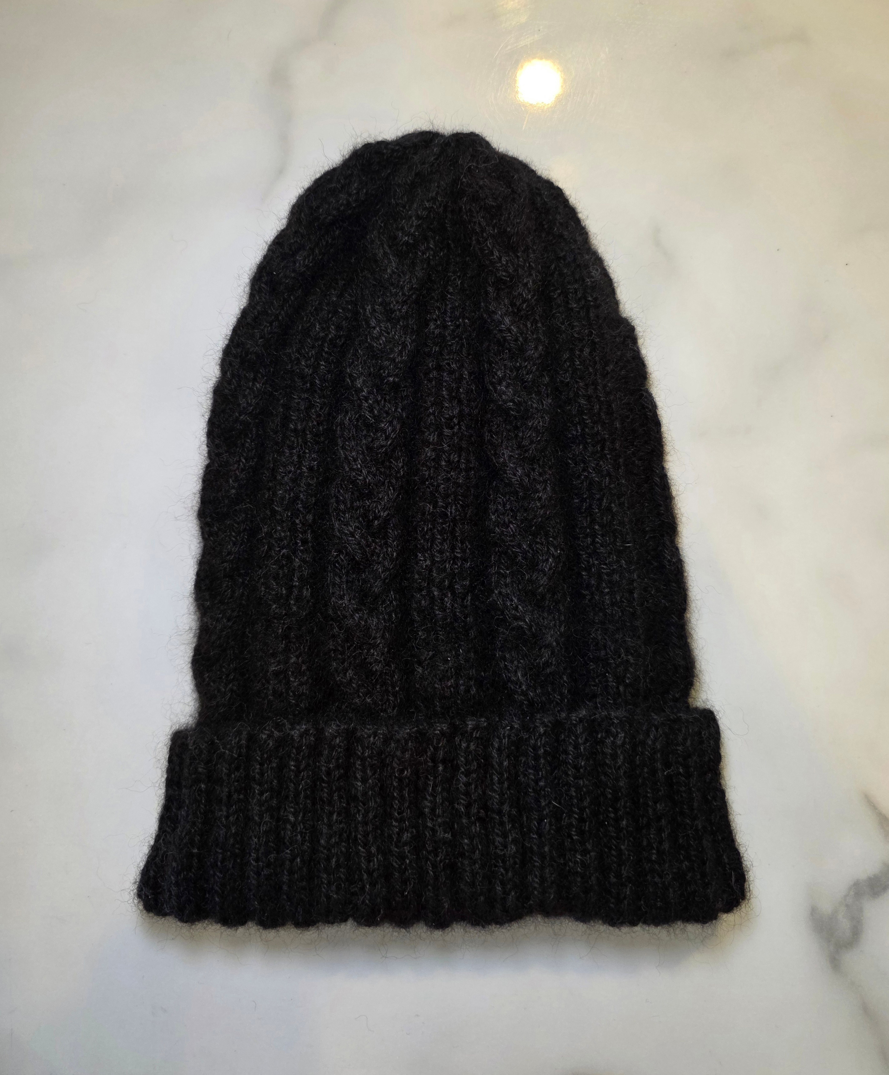 Alpaca Beanie (Cable Knit)
