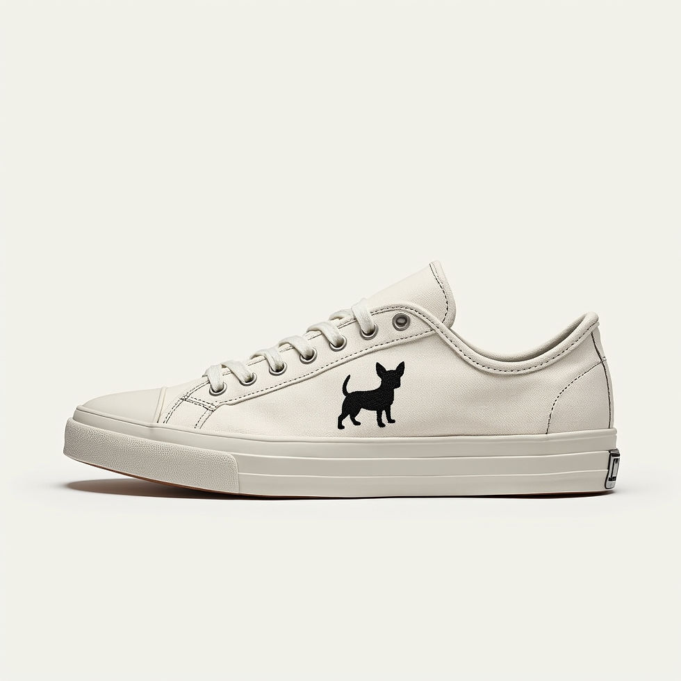 Chihuahua Silhouette Sneakers