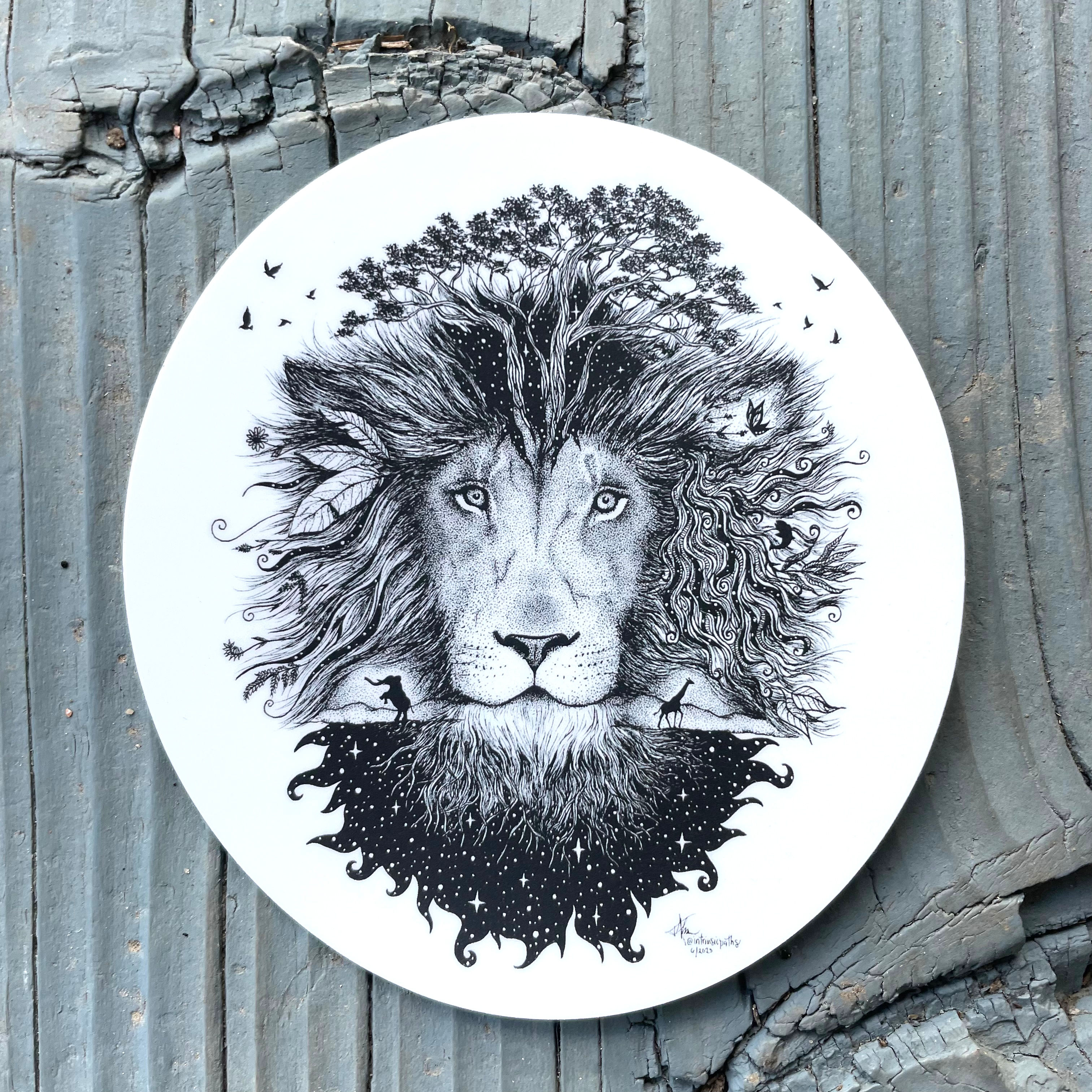 cosmic courage sticker 3x4