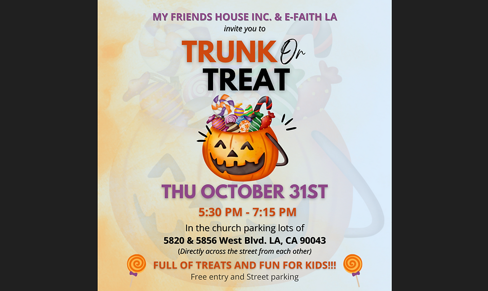 Trunk or Treat!