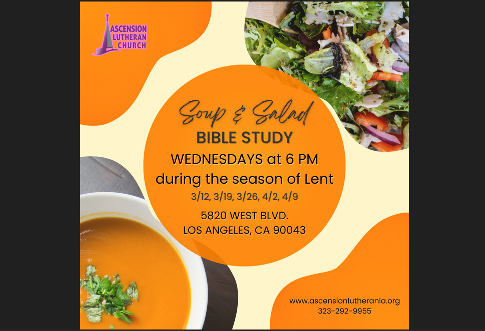 5-Week Soup & Salad Lenten Bible Study