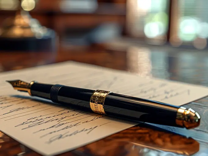 pero na podepsaném papíře