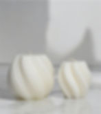 Bougies sculpturales ronde spirale