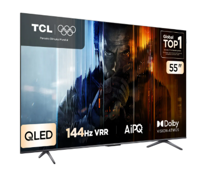 Smart TV TCL 55 Polegadas QLED 4K P8K WiFi Bluetooth