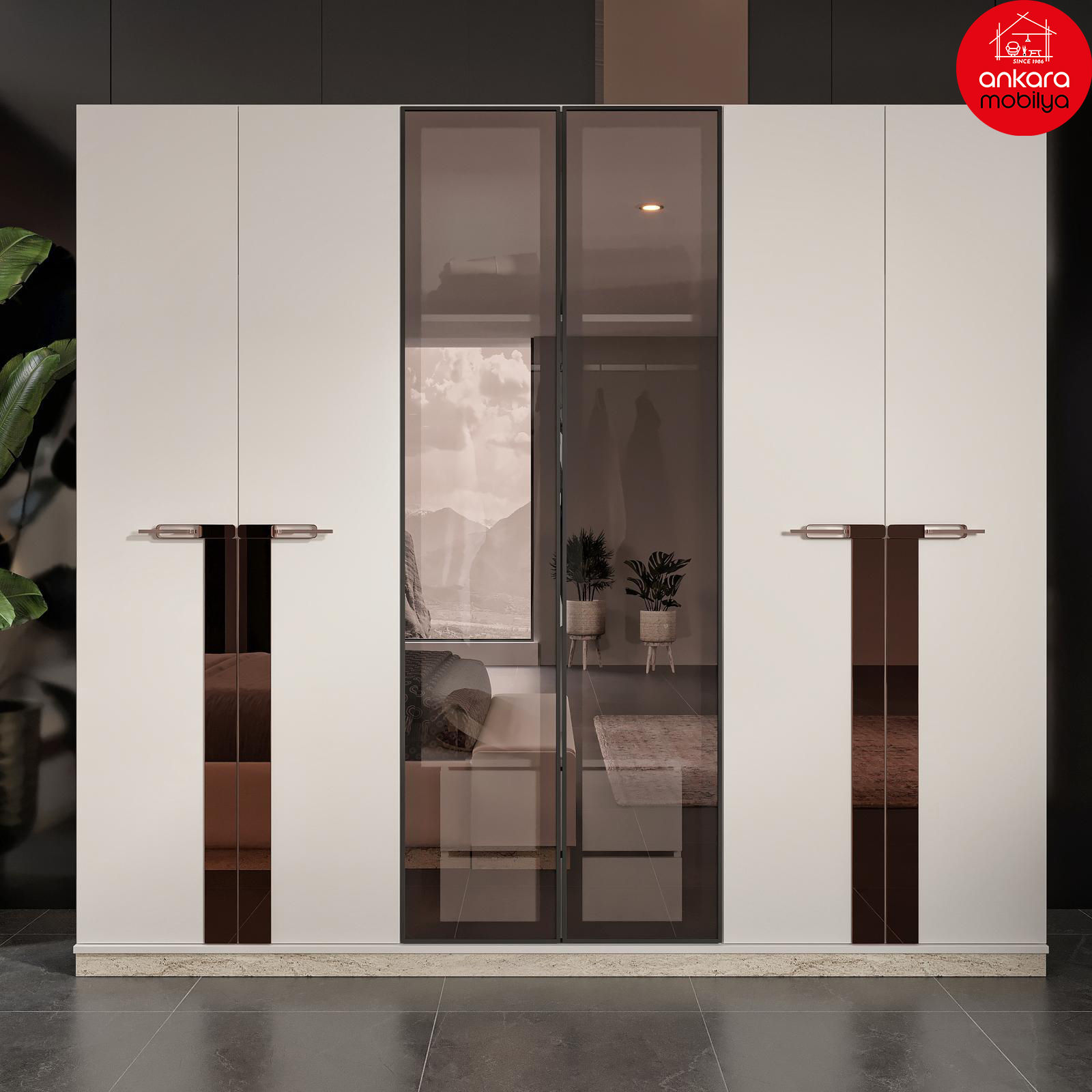 MERİÇ 6 KAPILI GARDIROP