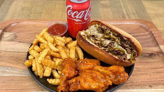 Philly & 5 Wings Combo