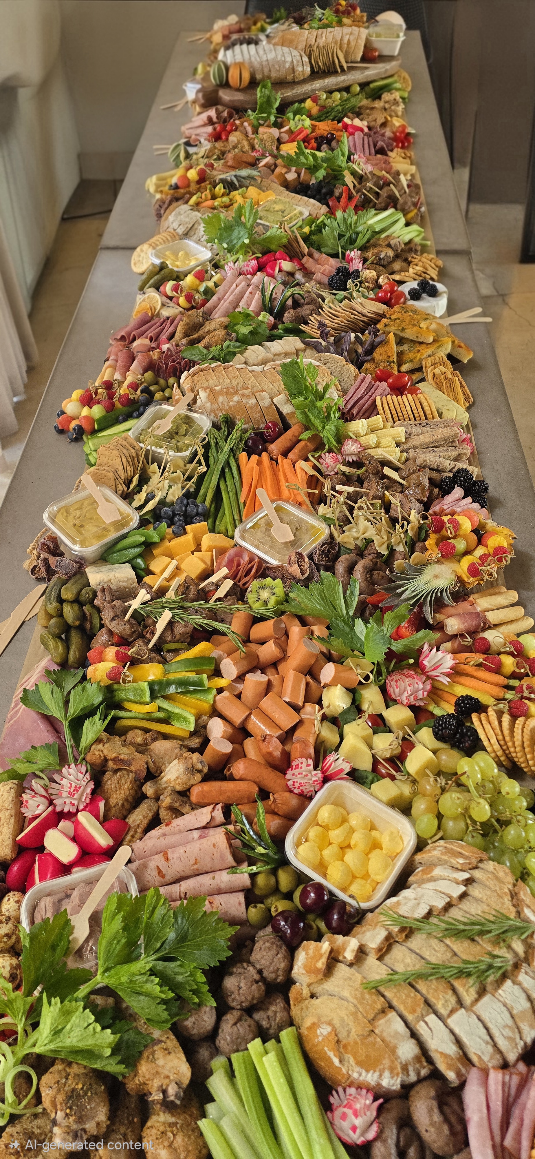 Arranged Food and Objects