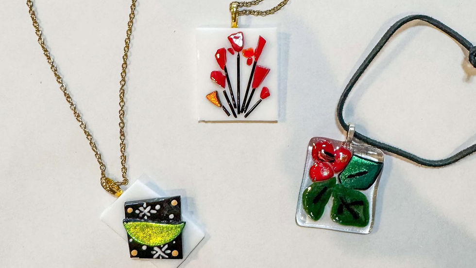 Adult Fused Glass Pendants