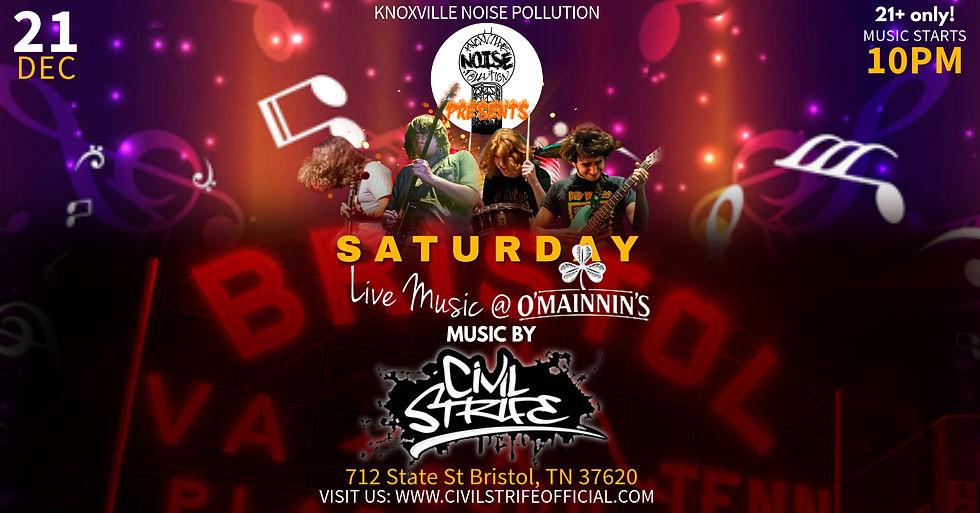 LIVE MUSIC with CIVIL STRIFE