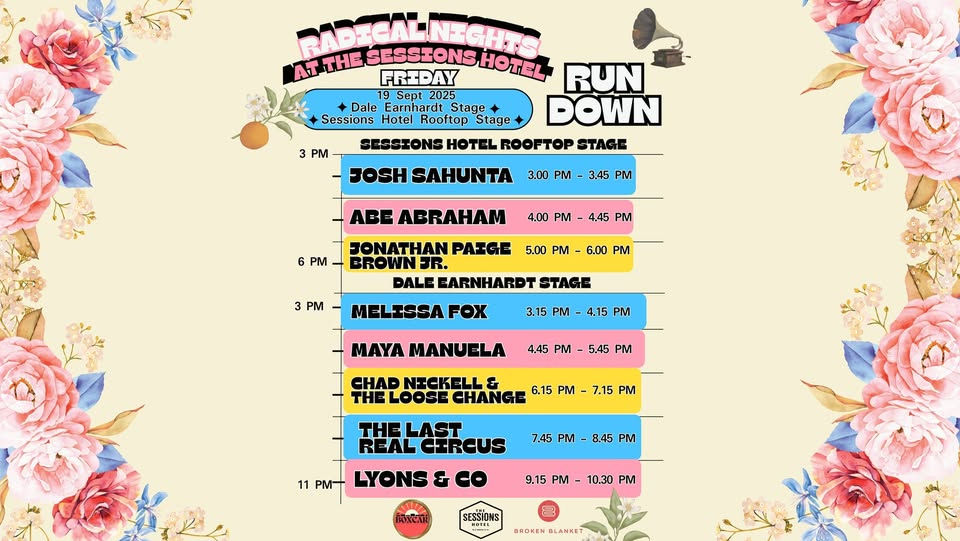 Radical Nights-Light Music at The Sessions Hotel Rooftop and Mural Lot Stage 