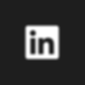 White LinkedIn logo on a black background.