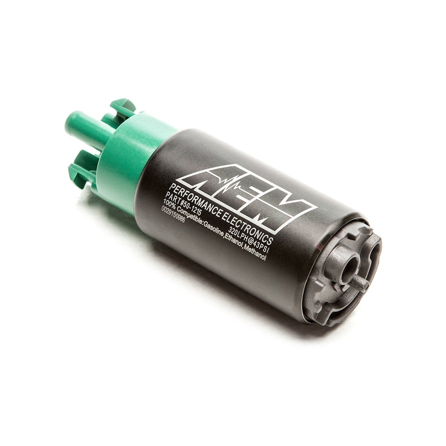 AEM 340LPH Fuel PumpSHORT OFFSET INLET W/ HOOKS (E85 & Meth)