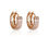 Thumbnail: Full Stone Gold Hoop Earring BJAEJ0211R