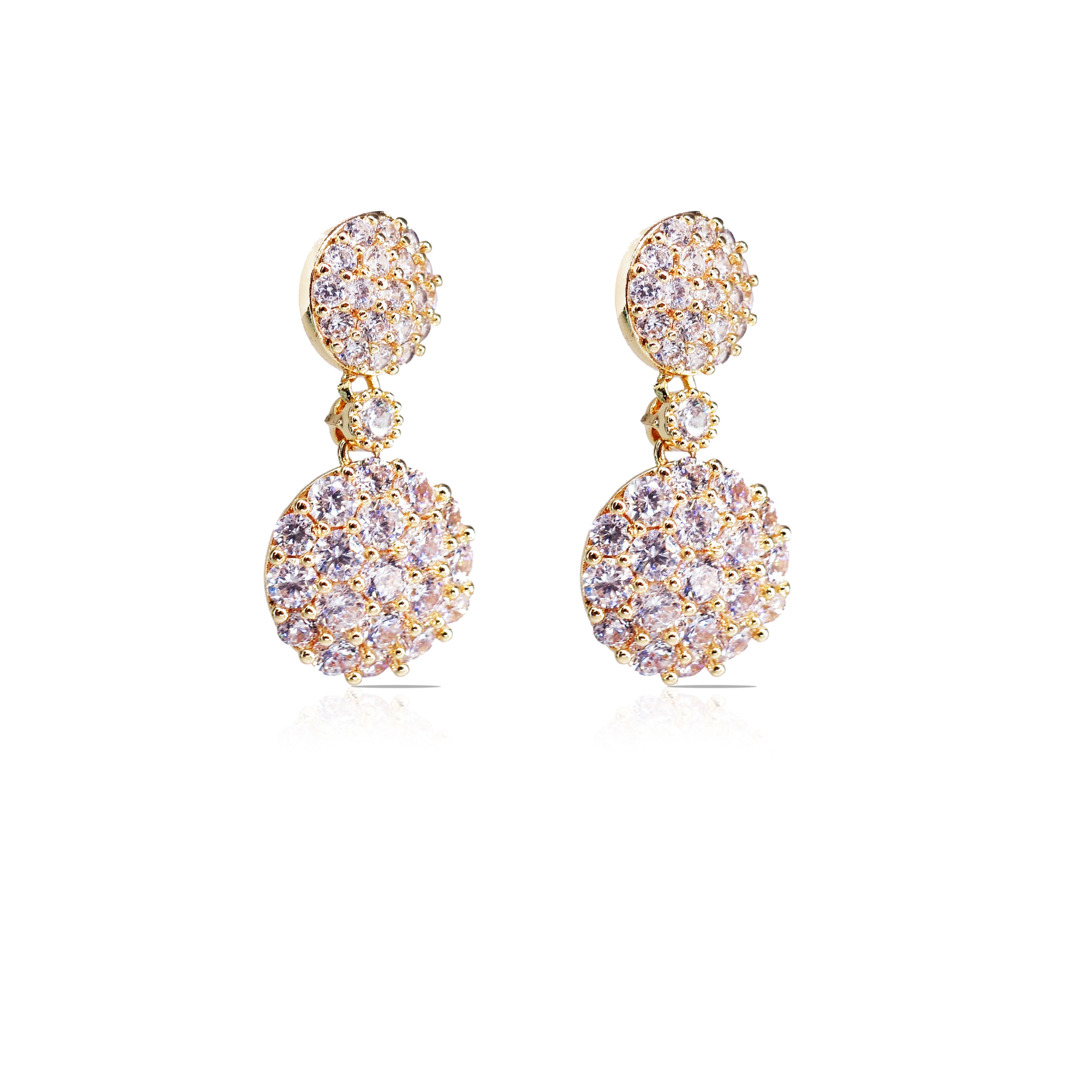 Full Stones Gold Earring 27028