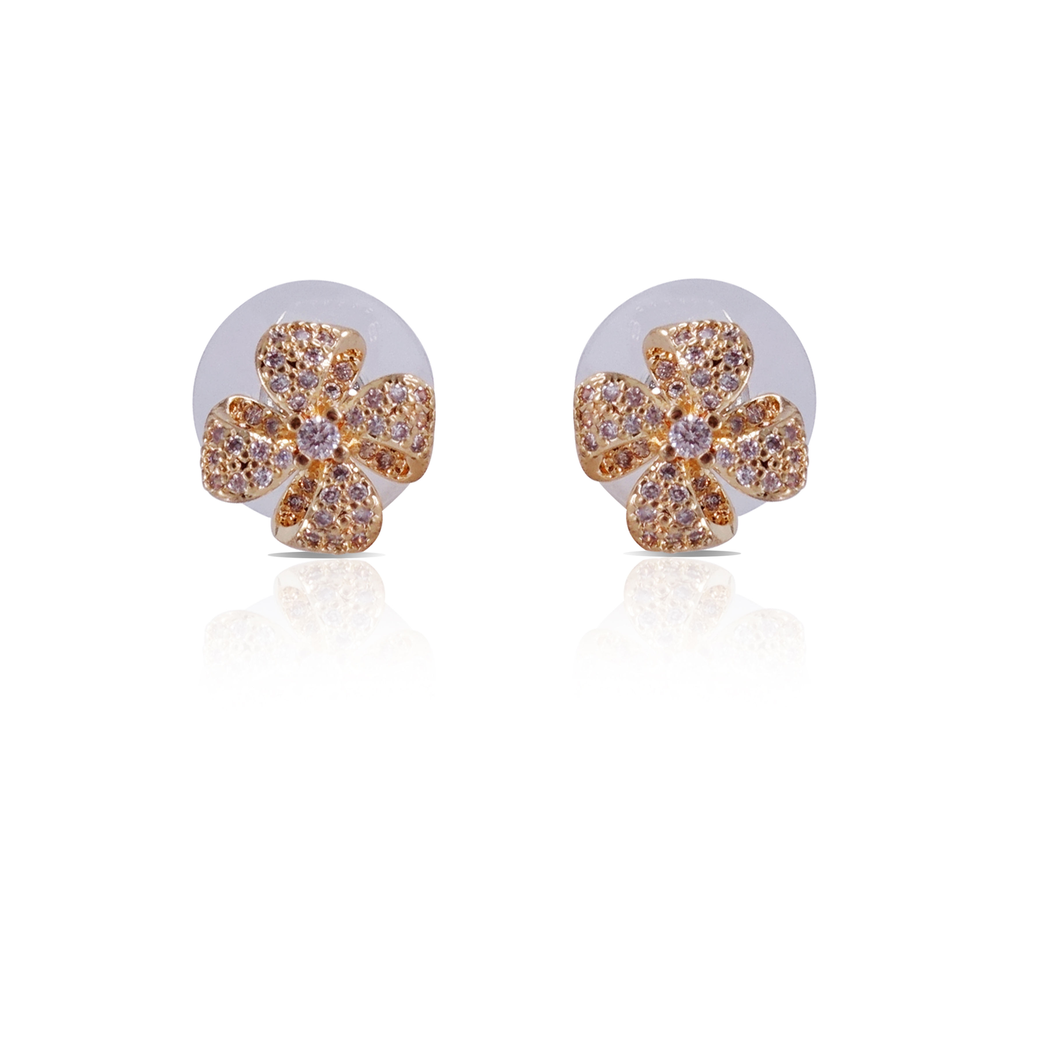 Gold Full Stone Earring BJADJ0144F