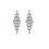 Thumbnail: Full Stone Rhodium Dangling Earring 26592