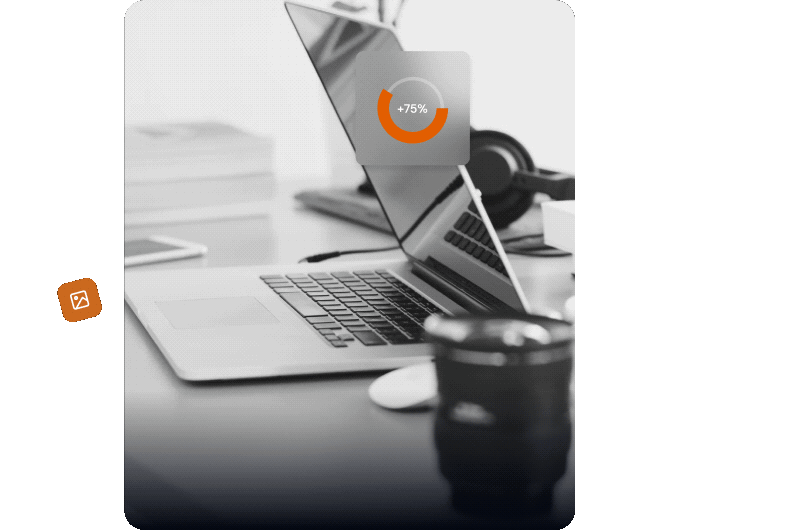 Visual de atención y contacto comercial para empresas
