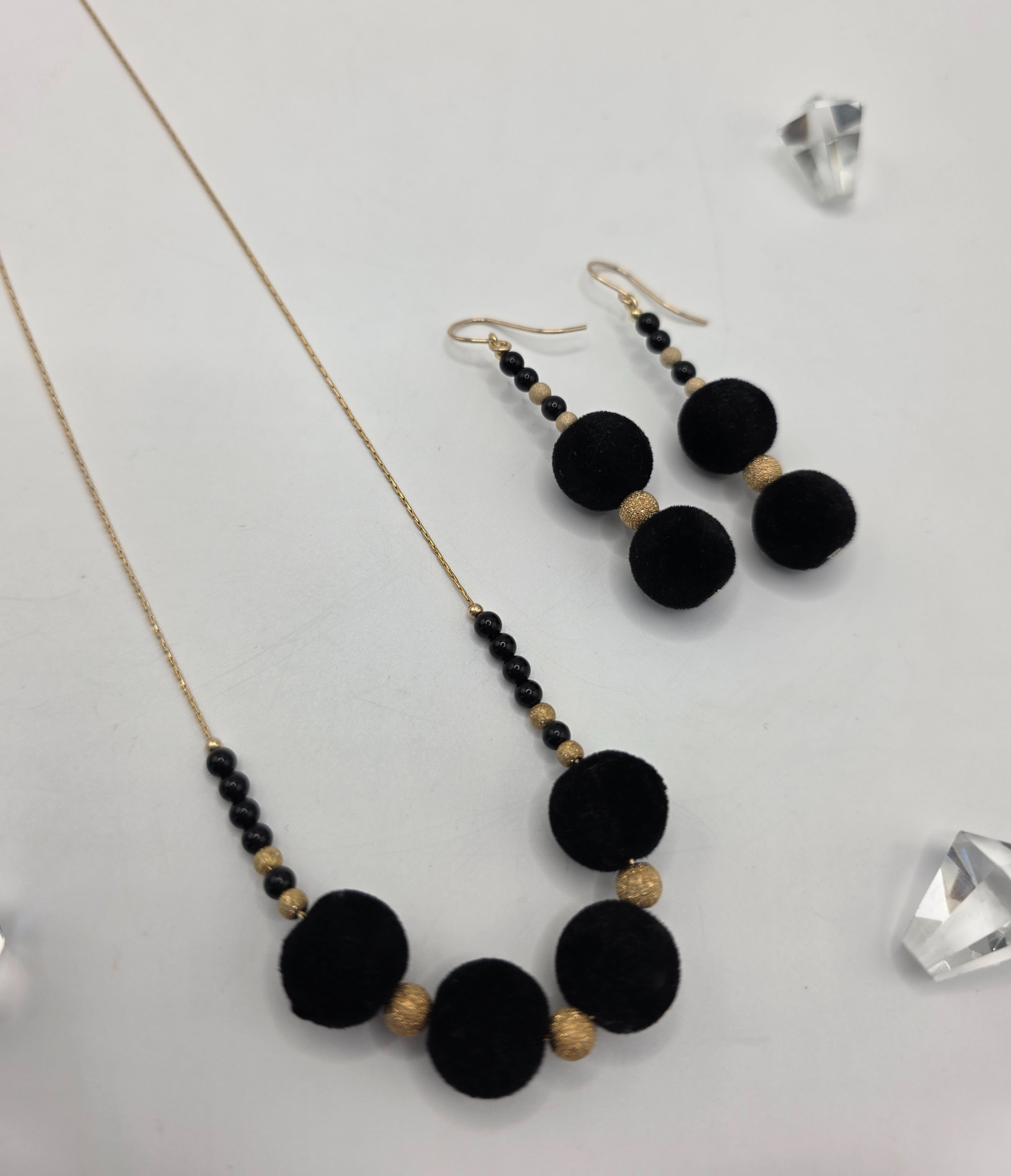 Black Velvet Gold Set