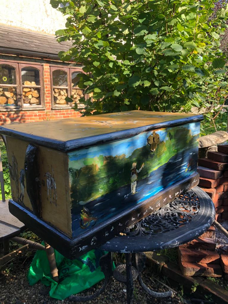 Blanket Box - Countryside Scene