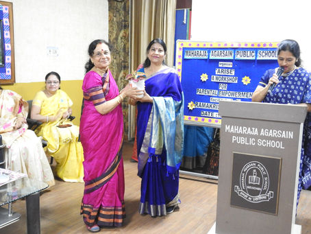 Maharaja Agarsain Public School (MAPS) Vasundhara conducted 'ARISE' - a workshop on Parental Empower