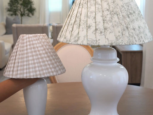 DIY Pleated Lamp