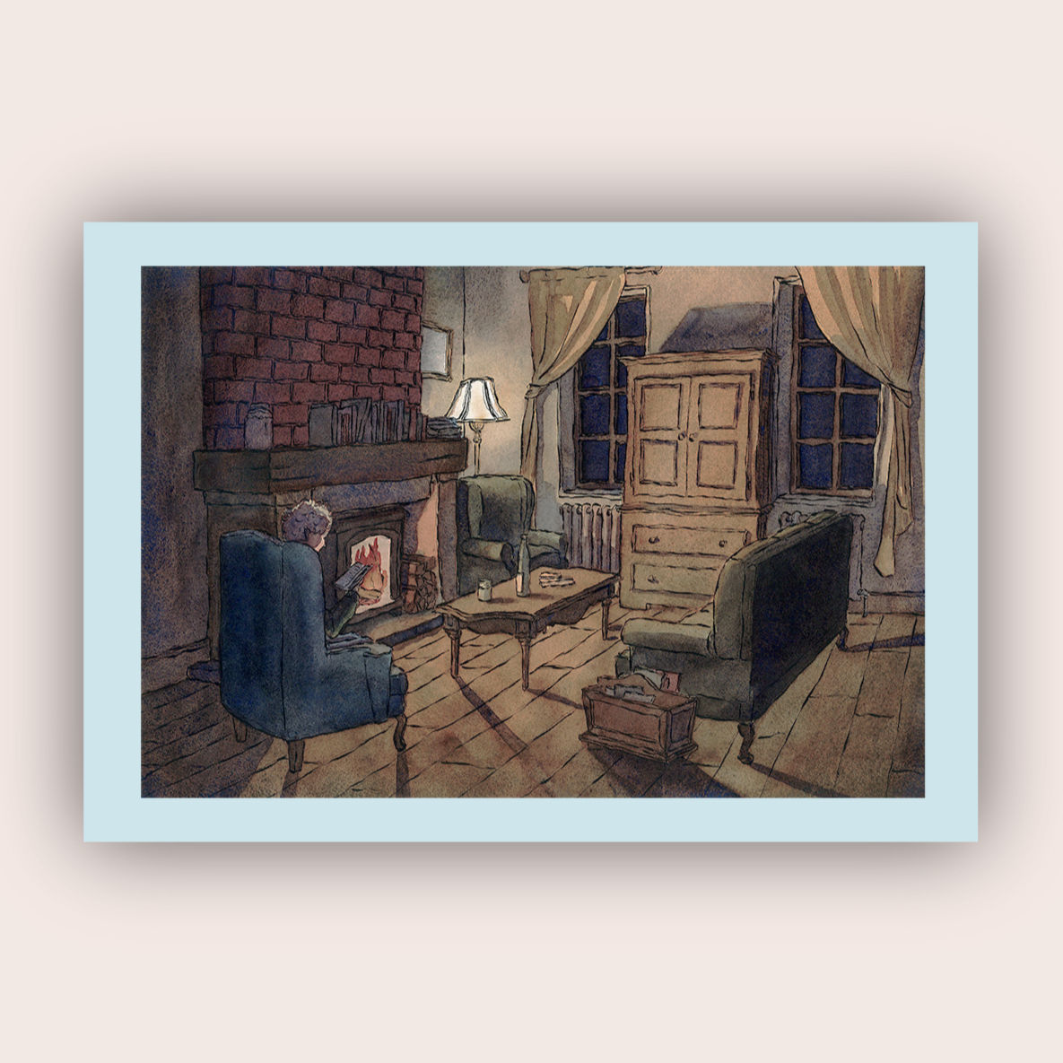 Au coin du feu - œuvre originale