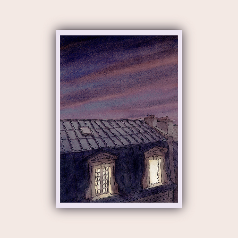 Miniature : Toit de nuit 1 - œuvre original