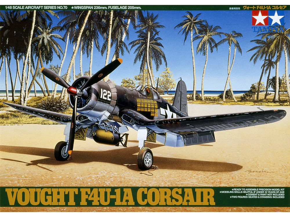 TAMIYA 1/48 61070 WWII U.S.  FIGHTER VOUGHT F4U-1A CORSAIR