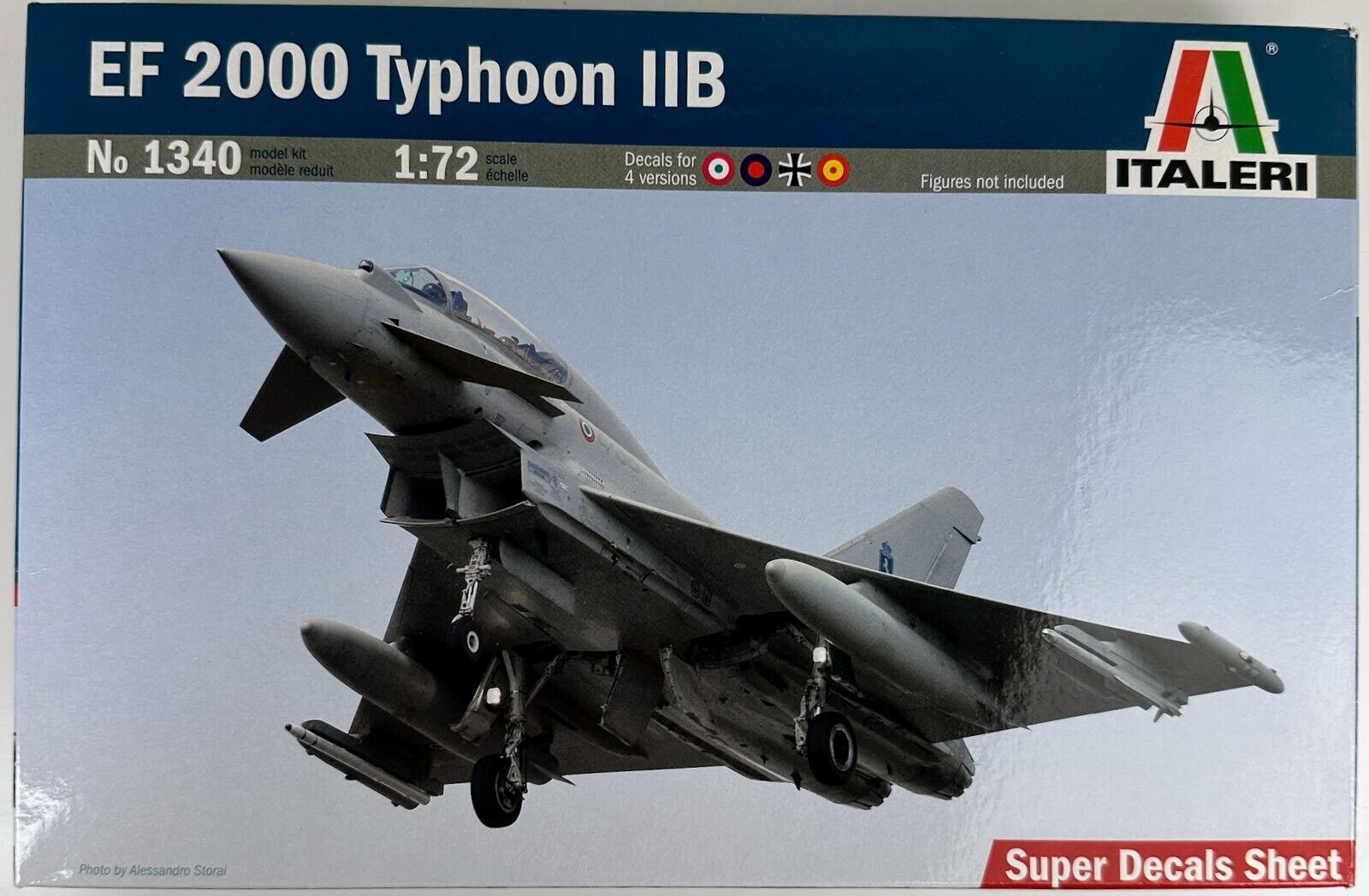 ITALERI 1/72 1340S EF2000 Typhoon IIB (Super Decals Sheet)