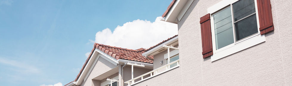A comfortable new home with sunny skies. 