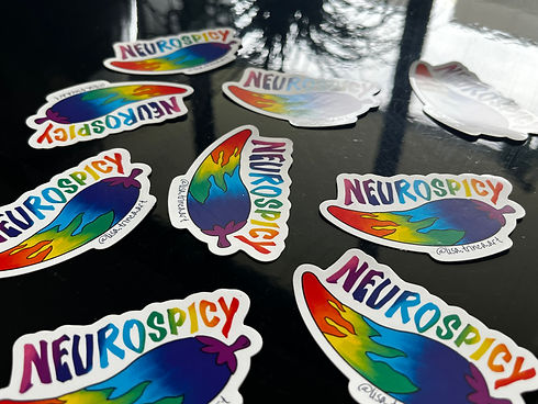 neurospicy stickers