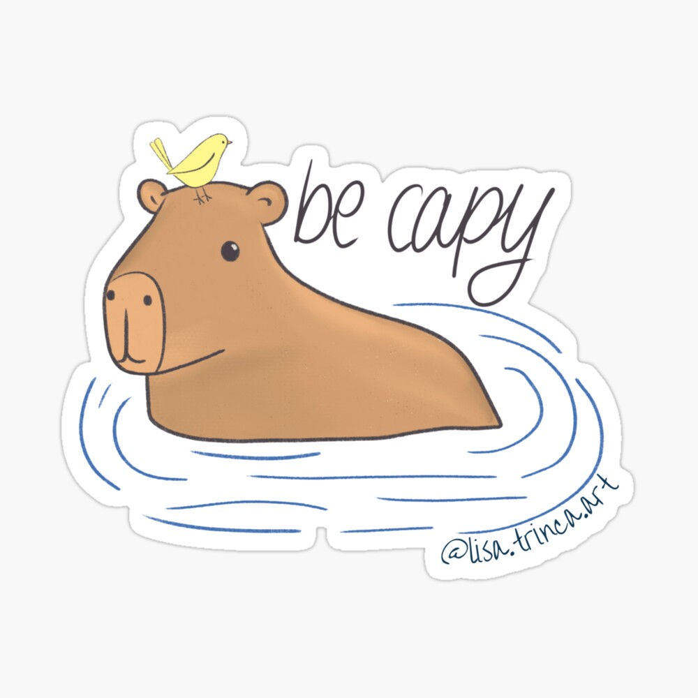 Be capy vinyl sticker
