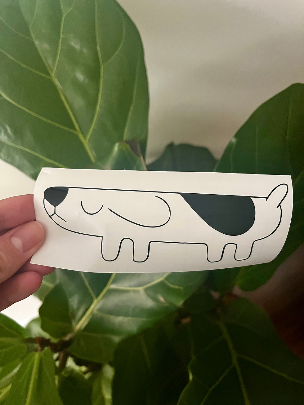 Long dog bluey decal sticker