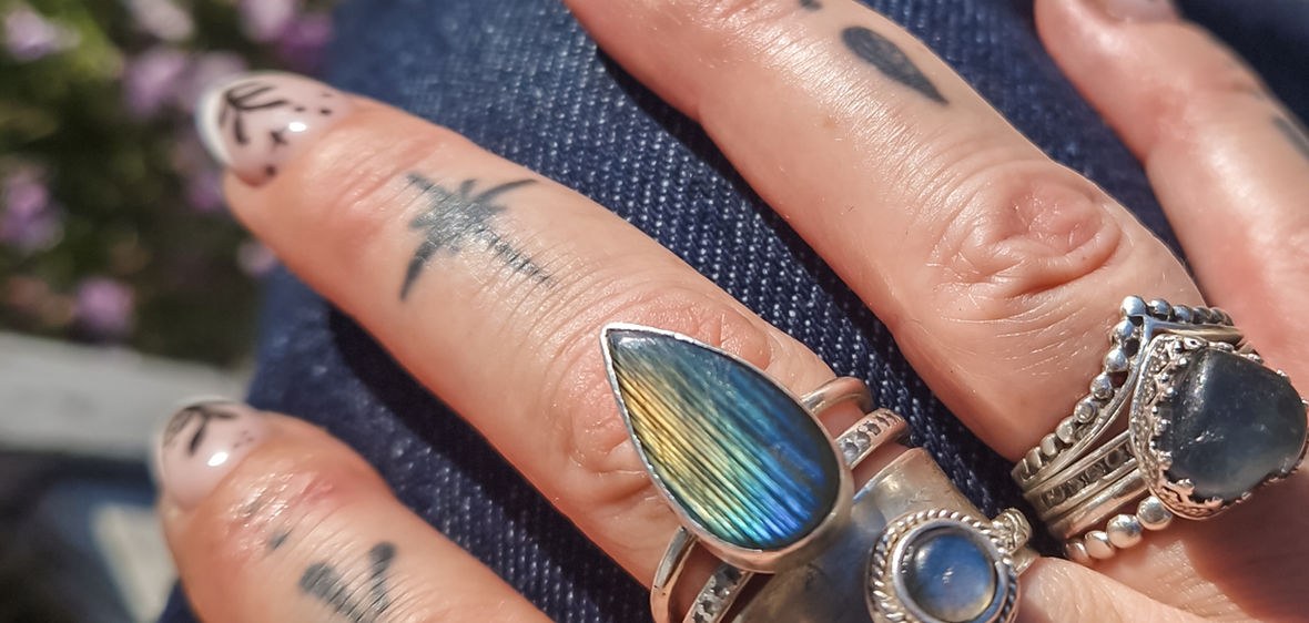 gemstone rings silver ring